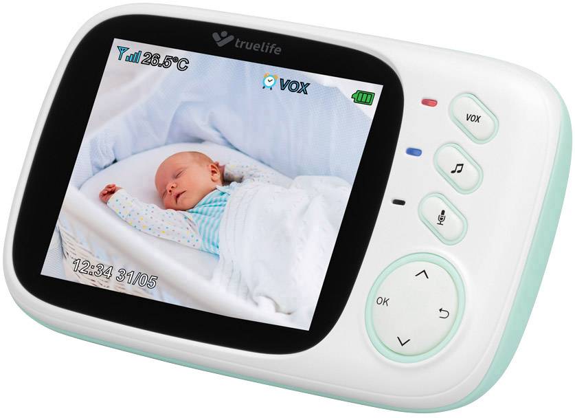 Truelife NannyCam H32 TLNCH32 Babyphone mit Kamera Digital 2.4GHz