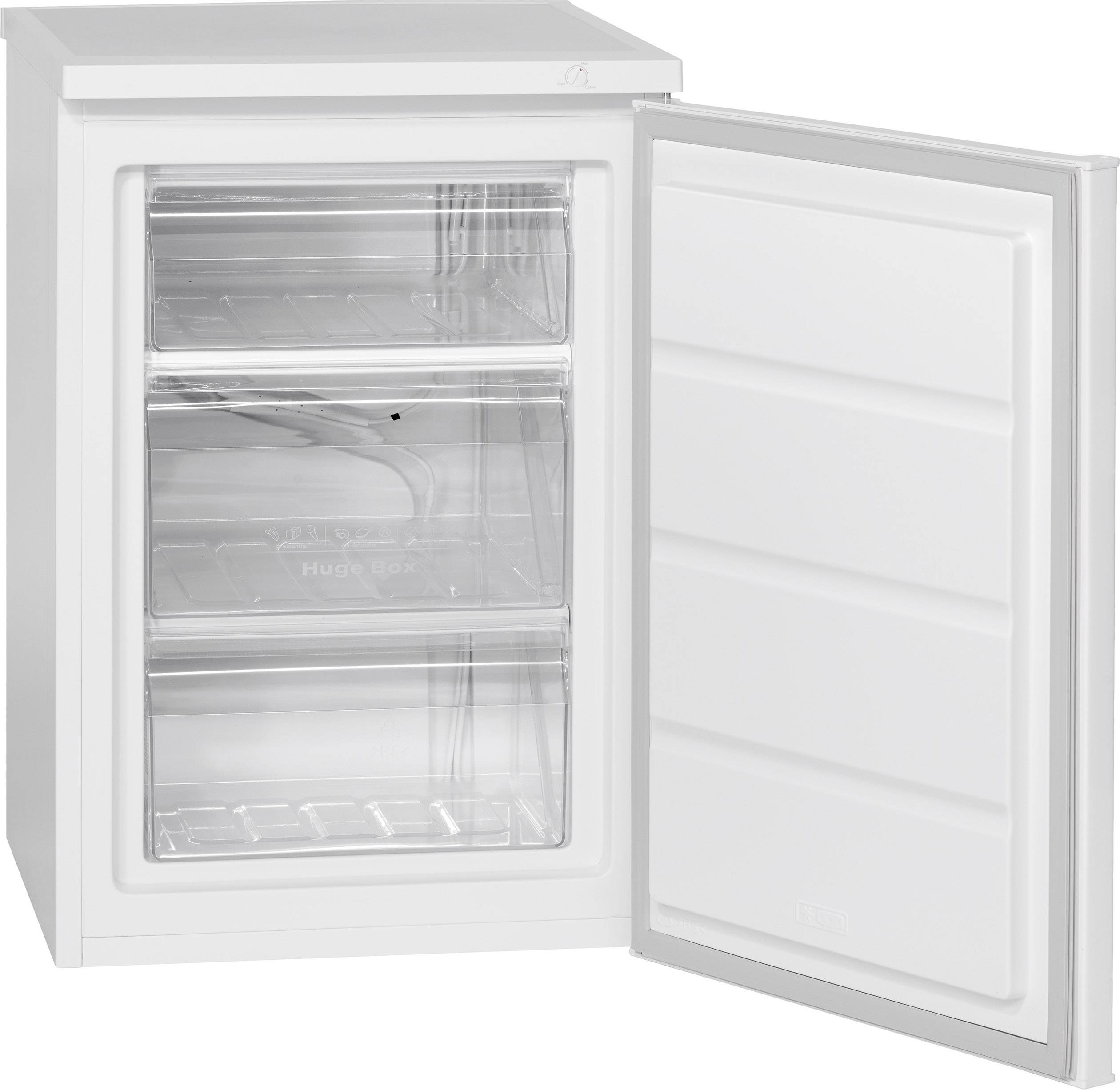 Bomann GS 2186 Gefrierschrank EEK: E (A - G) 82 l Standgerät Weiß