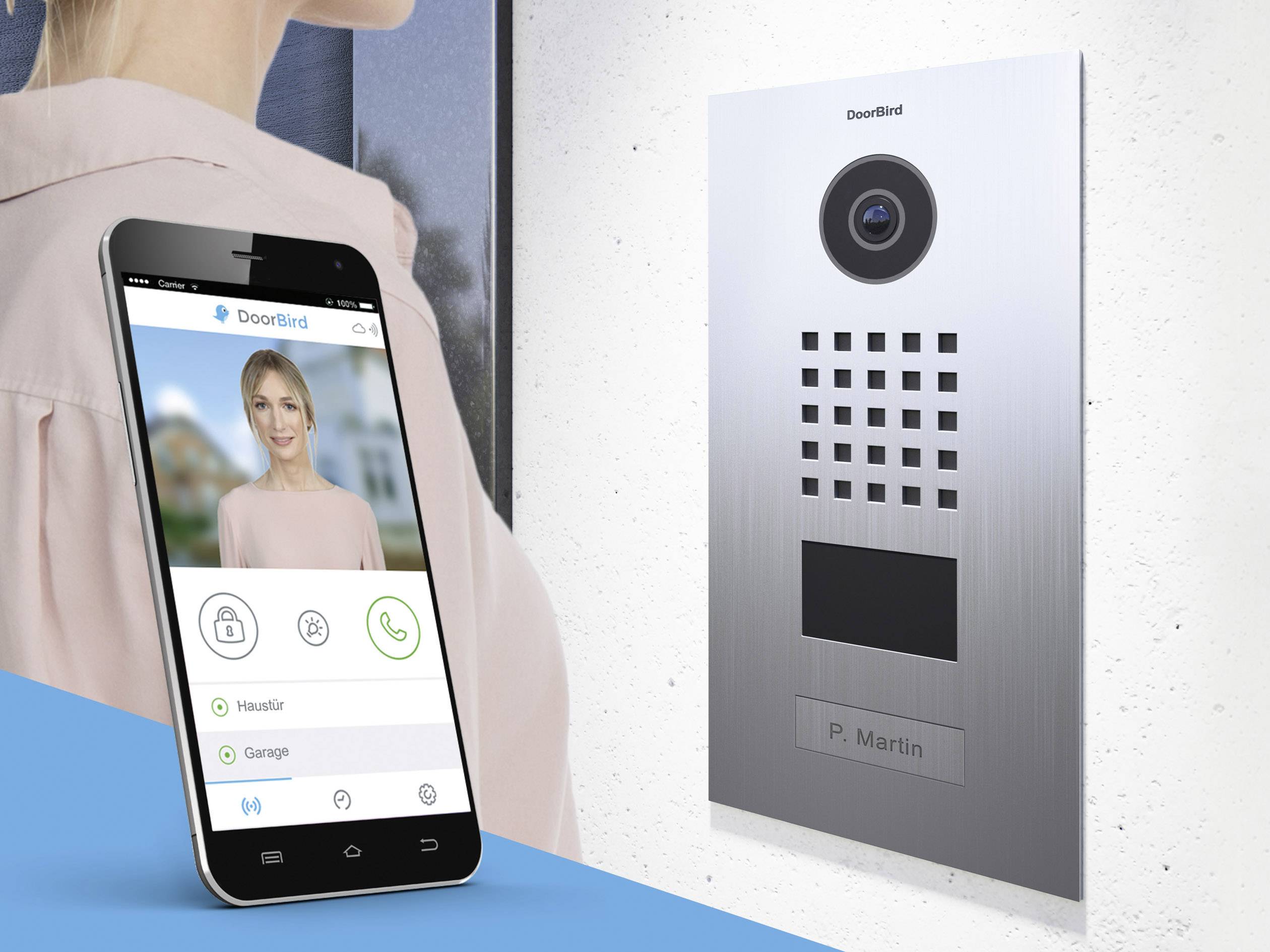 DoorBird IP-Video-Türsprechanlage LAN Außeneinheit 1 Familienhaus Edelstahl