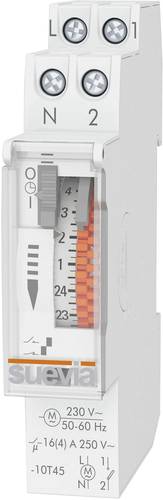 Suevia Zeitschaltuhr für Hutschiene Betriebsspannung: 230 V/AC DinO One D 1 Schließer 16A 250 V/AC