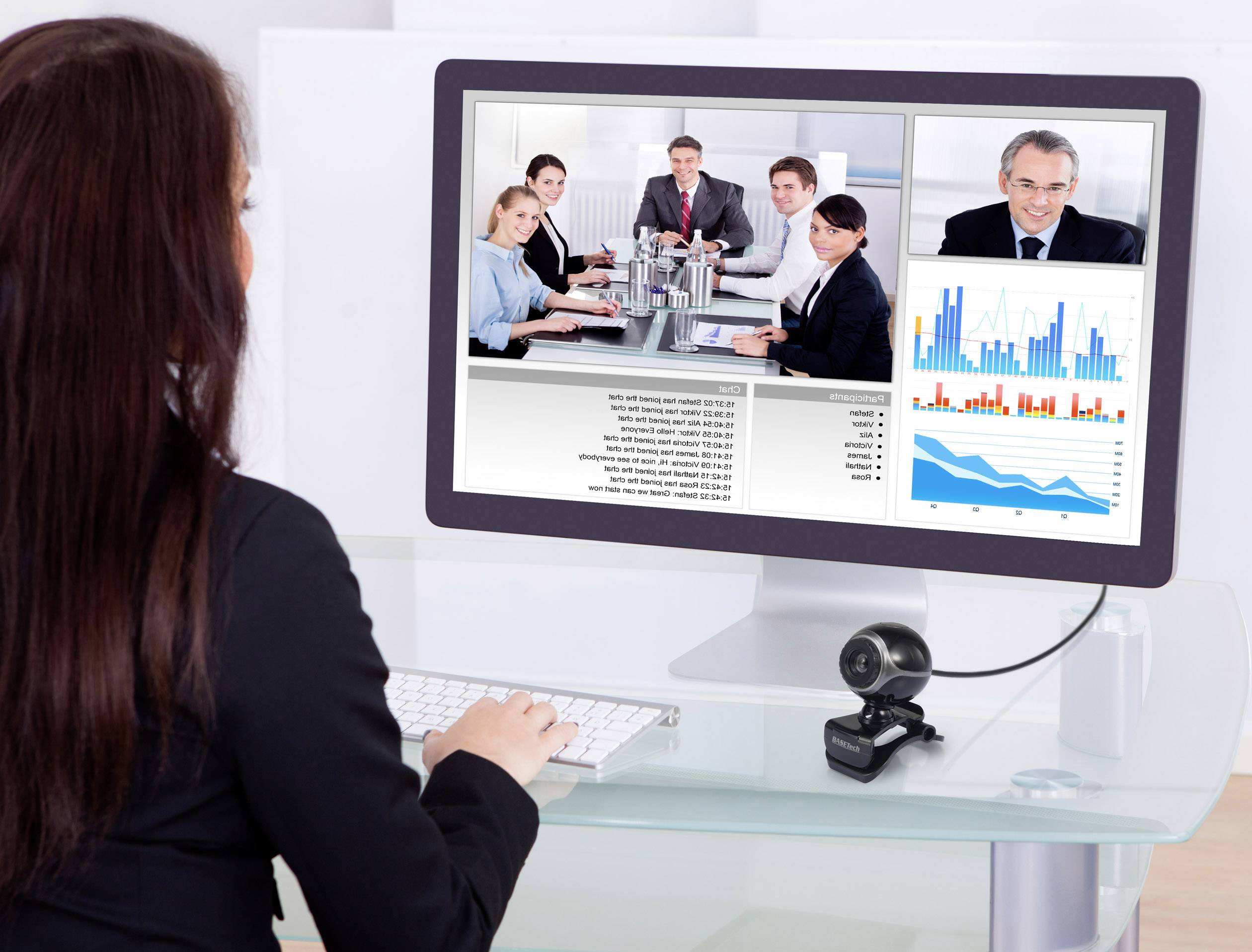 Basetech Classic BS-WC-01 Webcam 640 x 480 Pixel Klemm-Halterung