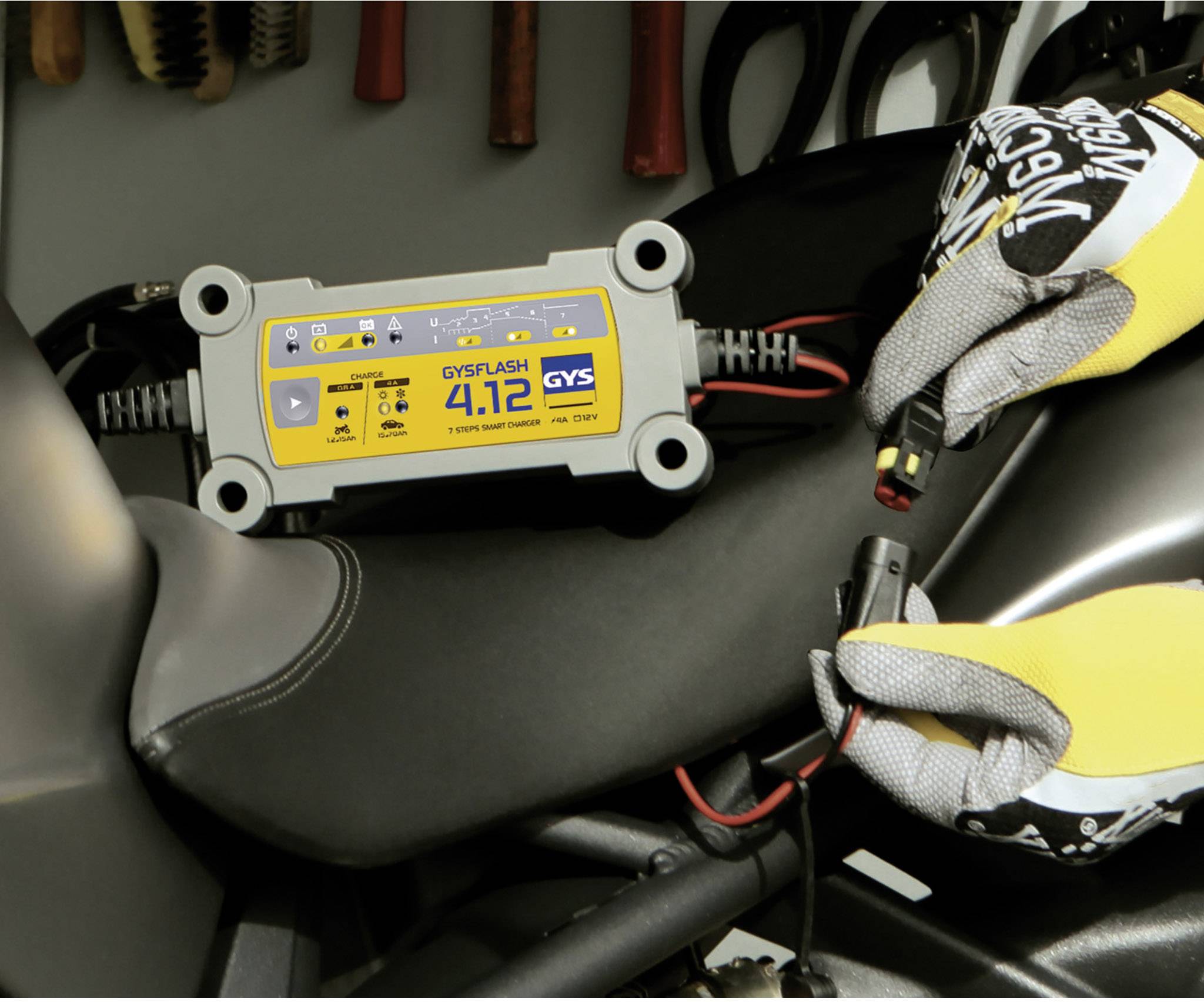 GYS GYSFLASH 4.12 029422 Automatikladegerät 12 V 4 A