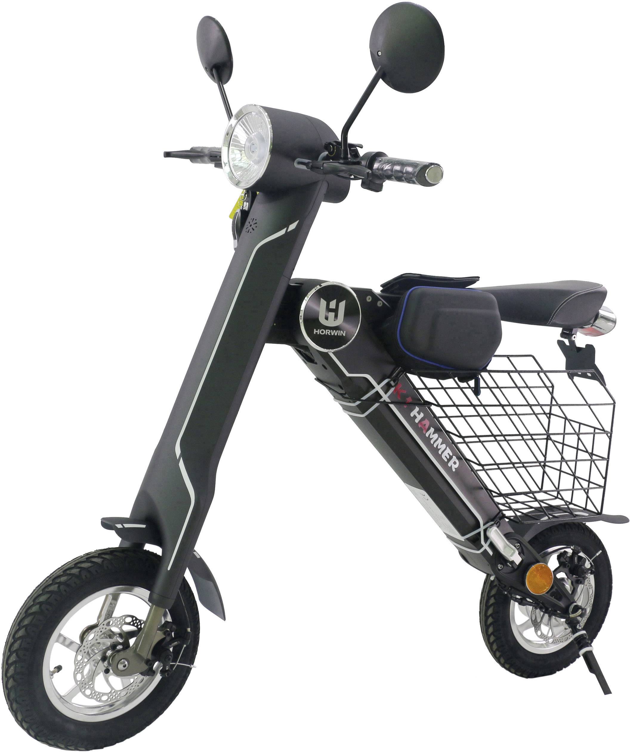 Lehe K1 pro schwarz E-Bike mit Gashebel Schwarz Li-Ion 48V 8.7Ah mit Bluetooth, Rahmen klappbar, Smartphoneunterstützung