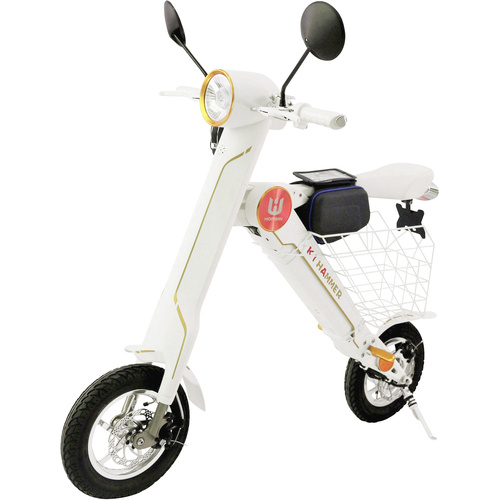 Lehe K1 pro weiß E-Bike mit Gashebel Weiß Li-Ion 48V 8.7Ah mit Bluetooth, Rahmen klappbar, Smartphoneunterstützung