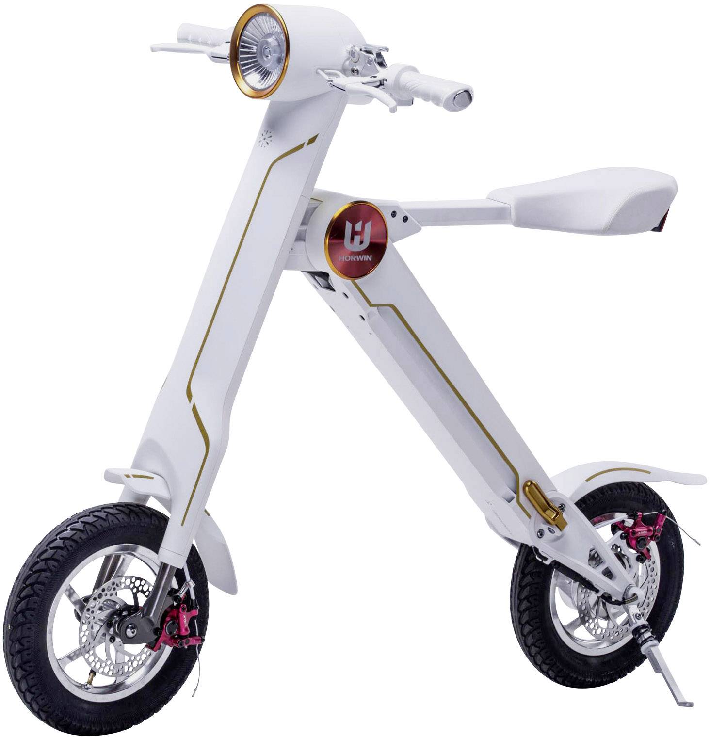 Lehe K1 pro weiß E-Bike mit Gashebel Weiß Li-Ion 48V 8.7Ah mit Bluetooth, Rahmen klappbar, Smartphoneunterstützung