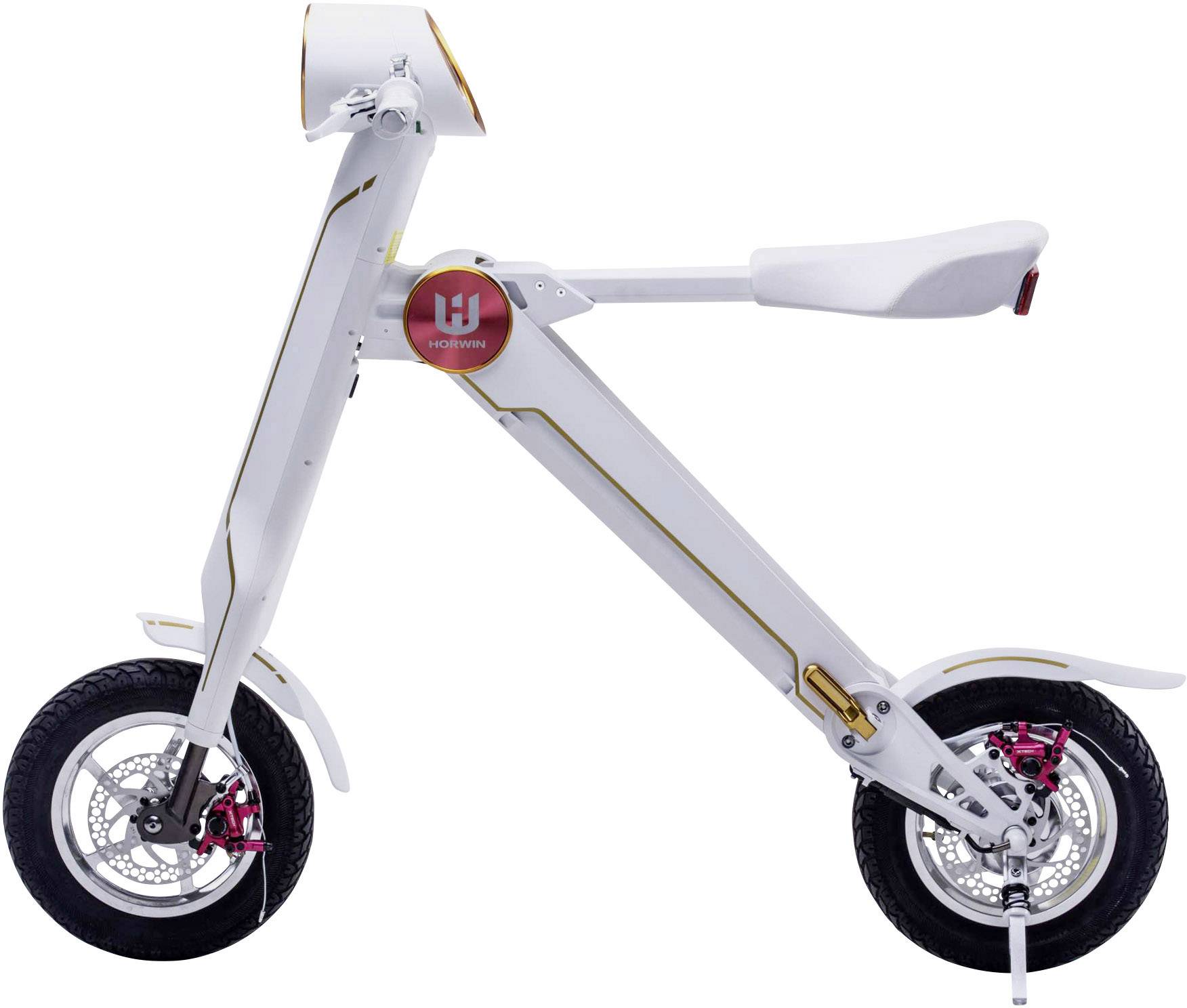 Lehe K1 pro weiß E-Bike mit Gashebel Weiß Li-Ion 48V 8.7Ah mit Bluetooth, Rahmen klappbar, Smartphoneunterstützung