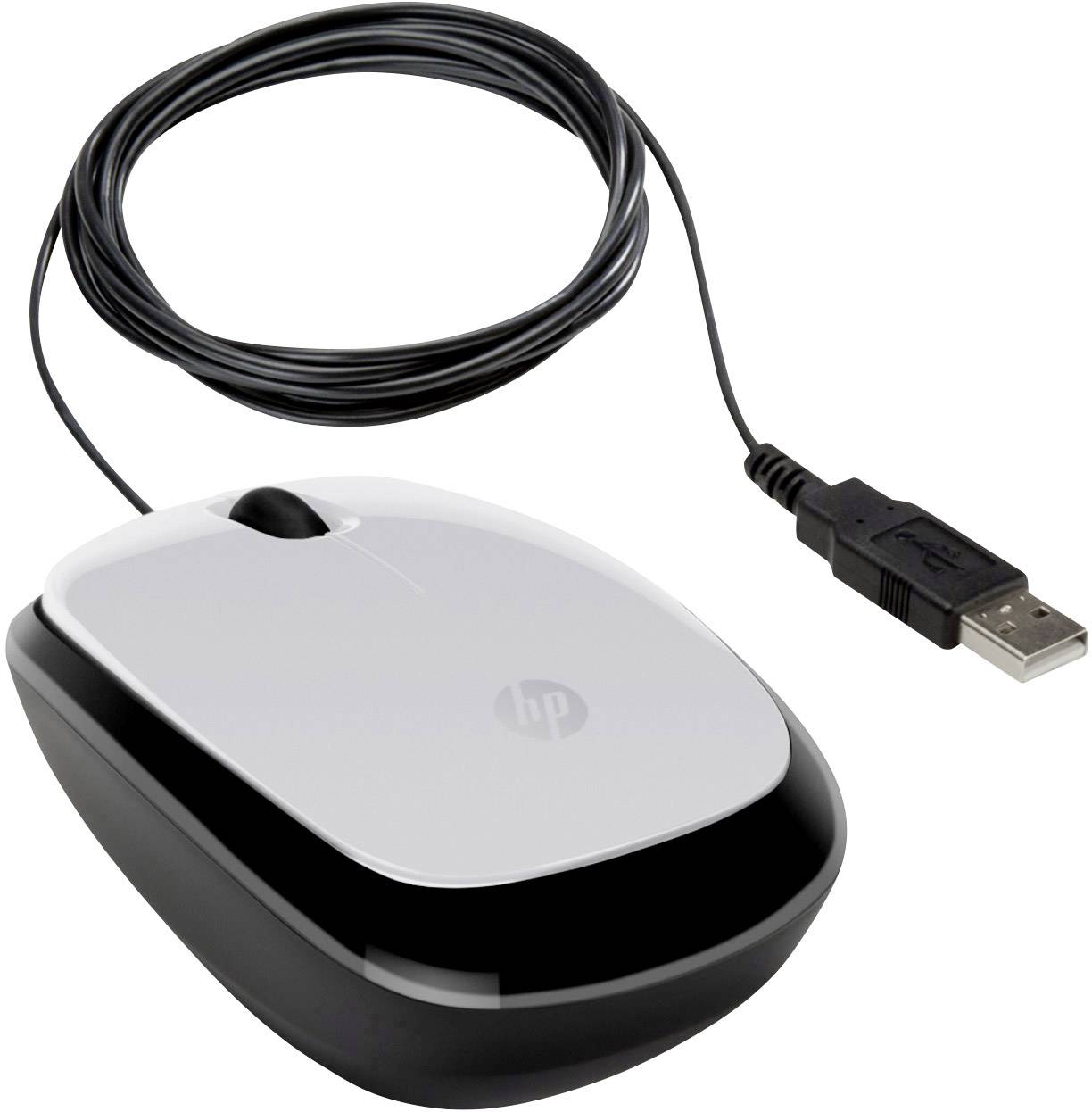 HP X1200 USB-Maus Optisch Schwarz/Silber
