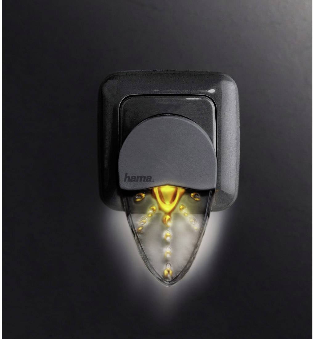 Hama 113960 LED-Nachtlicht Oval LED Bernstein Weiß