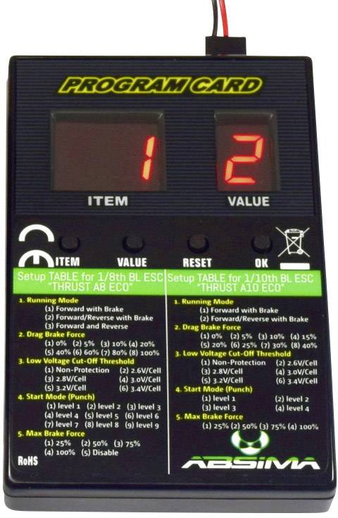 Absima Thrust BL Eco Programmierbox