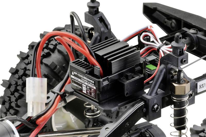 Absima CR2.4 +Jeep Karosserie Brushed 1:10 RC Modellauto Elektro Crawler Allradantrieb (4WD) RtR 2,4GHz Inkl. Zusatz-Karosserie