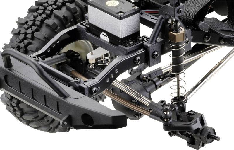 Absima CR2.4 +Jeep Karosserie Brushed 1:10 RC Modellauto Elektro Crawler Allradantrieb (4WD) RtR 2,4GHz Inkl. Zusatz-Karosserie