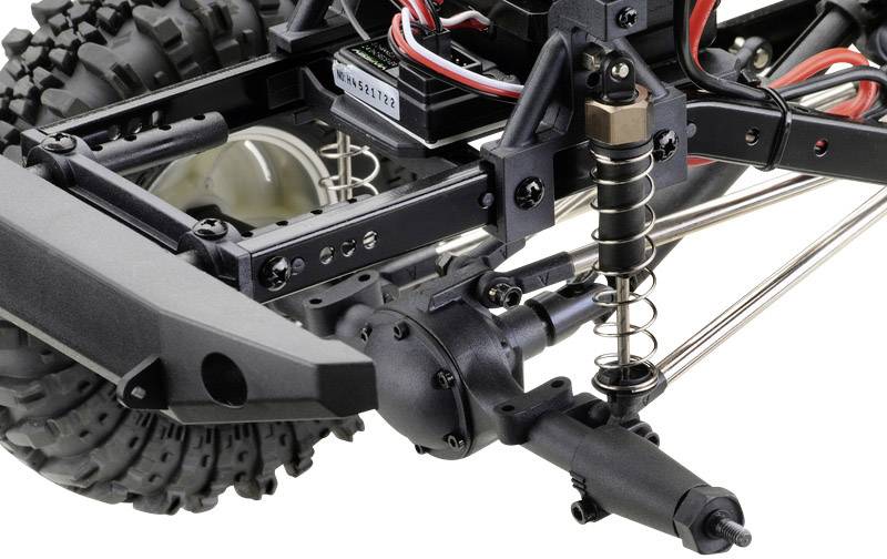 Absima CR2.4 +Jeep Karosserie Brushed 1:10 RC Modellauto Elektro Crawler Allradantrieb (4WD) RtR 2,4GHz Inkl. Zusatz-Karosserie