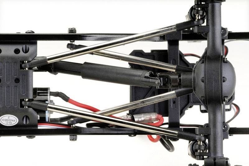 Absima CR2.4 +Jeep Karosserie Brushed 1:10 RC Modellauto Elektro Crawler Allradantrieb (4WD) RtR 2,4GHz Inkl. Zusatz-Karosserie