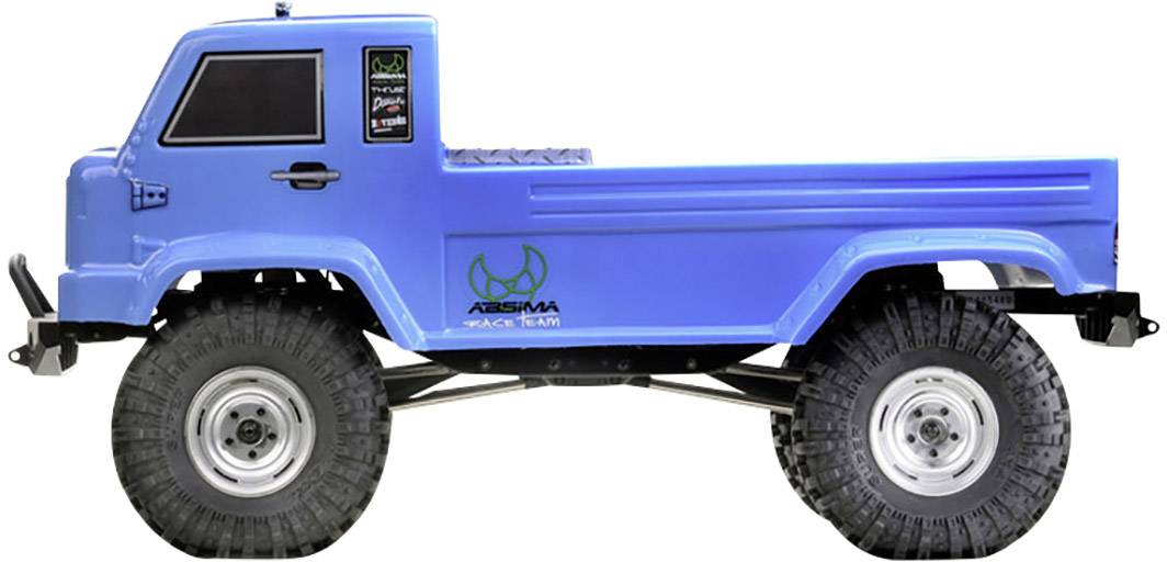 Absima CR2.4 +Jeep Karosserie Brushed 1:10 RC Modellauto Elektro Crawler Allradantrieb (4WD) RtR 2,4GHz Inkl. Zusatz-Karosserie