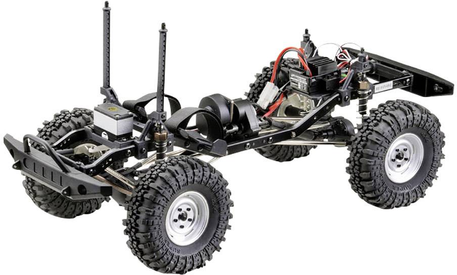 Absima CR2.4 +Jeep Karosserie Brushed 1:10 RC Modellauto Elektro Crawler Allradantrieb (4WD) RtR 2,4GHz Inkl. Zusatz-Karosserie
