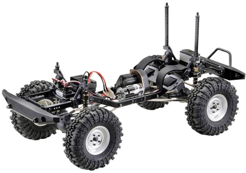 Absima CR2.4 +Jeep Karosserie Brushed 1:10 RC Modellauto Elektro Crawler Allradantrieb (4WD) RtR 2,4GHz Inkl. Zusatz-Karosserie