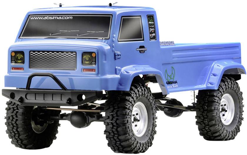 Absima CR2.4 +Jeep Karosserie Brushed 1:10 RC Modellauto Elektro Crawler Allradantrieb (4WD) RtR 2,4GHz Inkl. Zusatz-Karosserie