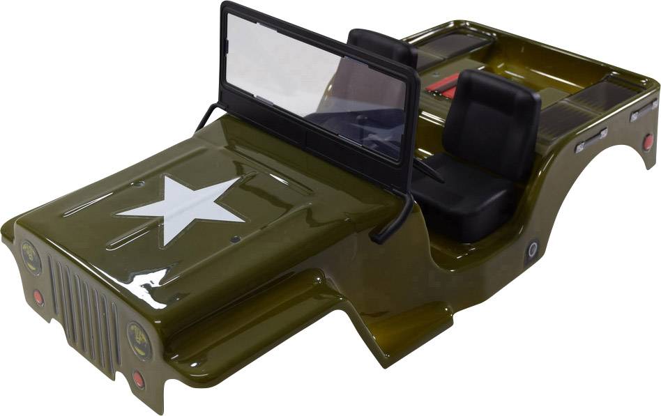 Absima CR2.4 +Jeep Karosserie Brushed 1:10 RC Modellauto Elektro Crawler Allradantrieb (4WD) RtR 2,4GHz Inkl. Zusatz-Karosserie