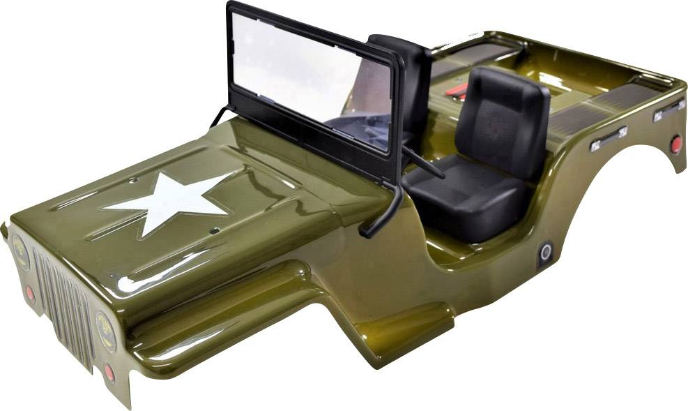 Absima CR2.4 +Jeep Karosserie Brushed 1:10 RC Modellauto Elektro Crawler Allradantrieb (4WD) RtR 2,4GHz Inkl. Zusatz-Karosserie