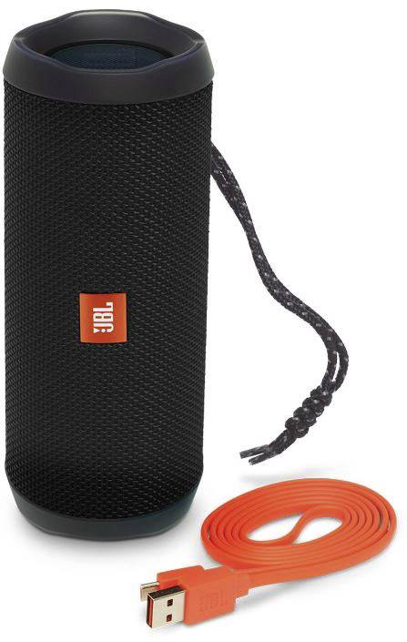 JBL FLIP4 Bluetooth® Lautsprecher Wasserfest, Freisprechfunktion Schwarz