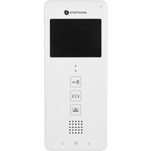 Smartwares DIC-22102 Interphone vidéo 2 fils Station intérieure blanc