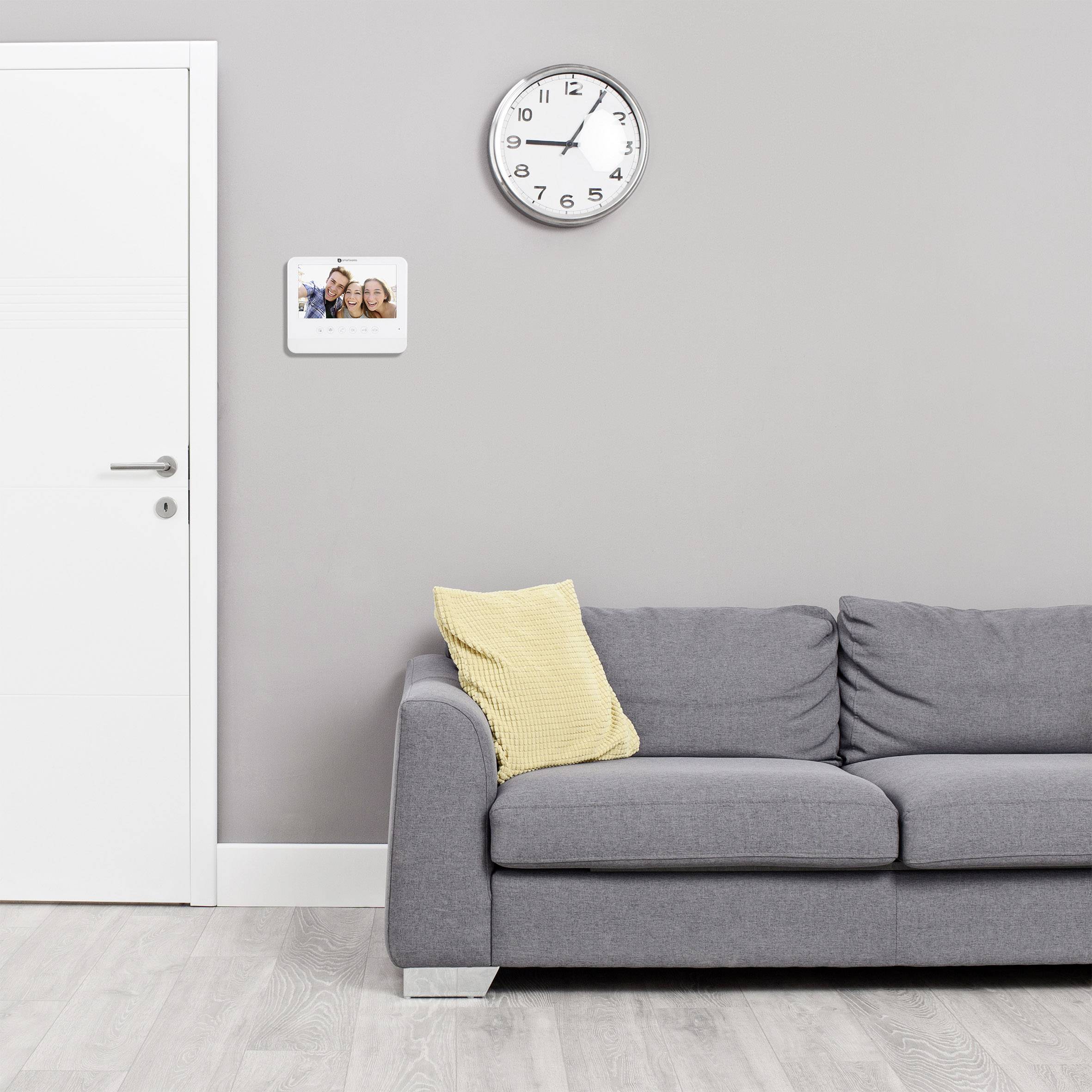 Smartwares DIC-22202 Video-Türsprechanlage 2-Draht Inneneinheit Weiß