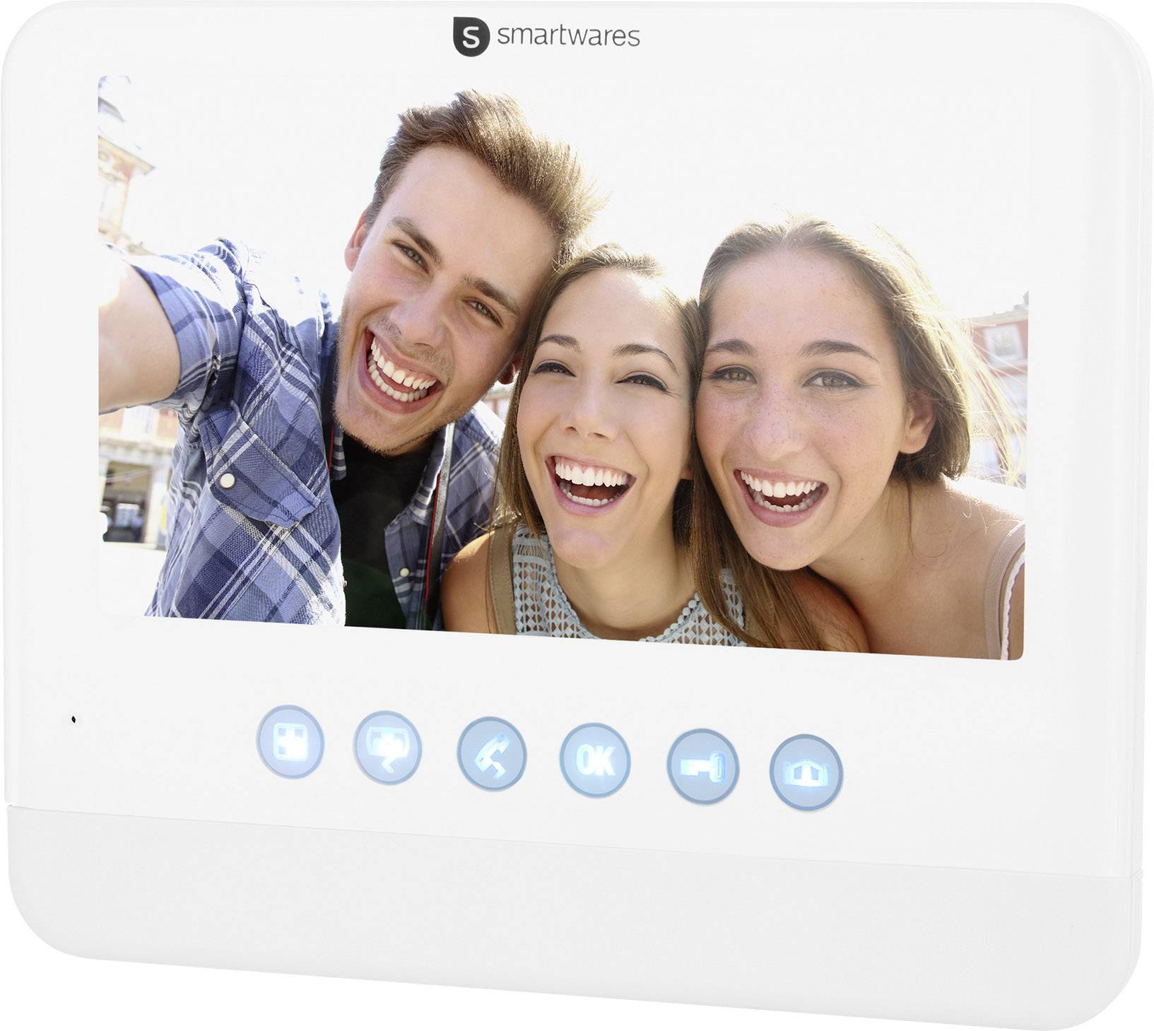 Smartwares DIC-22202 Video-Türsprechanlage 2-Draht Inneneinheit Weiß