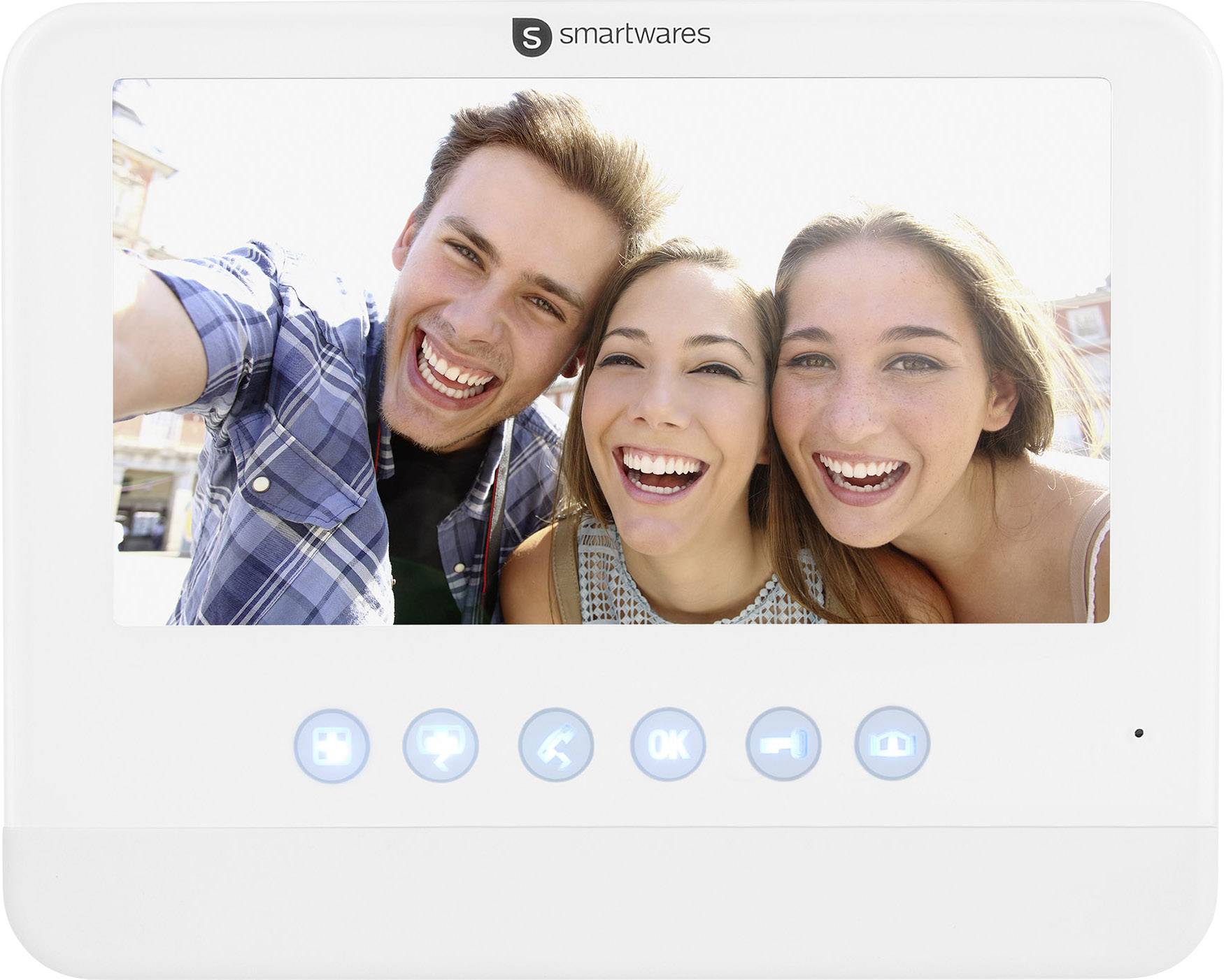 Smartwares DIC-22202 Video-Türsprechanlage 2-Draht Inneneinheit Weiß