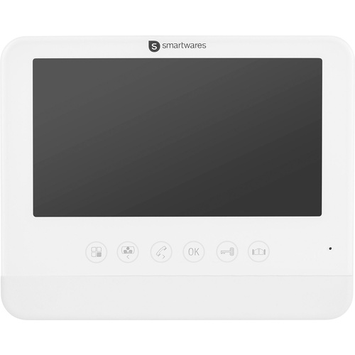 Smartwares DIC-22202 Interphone vidéo 2 fils Station intérieure blanc