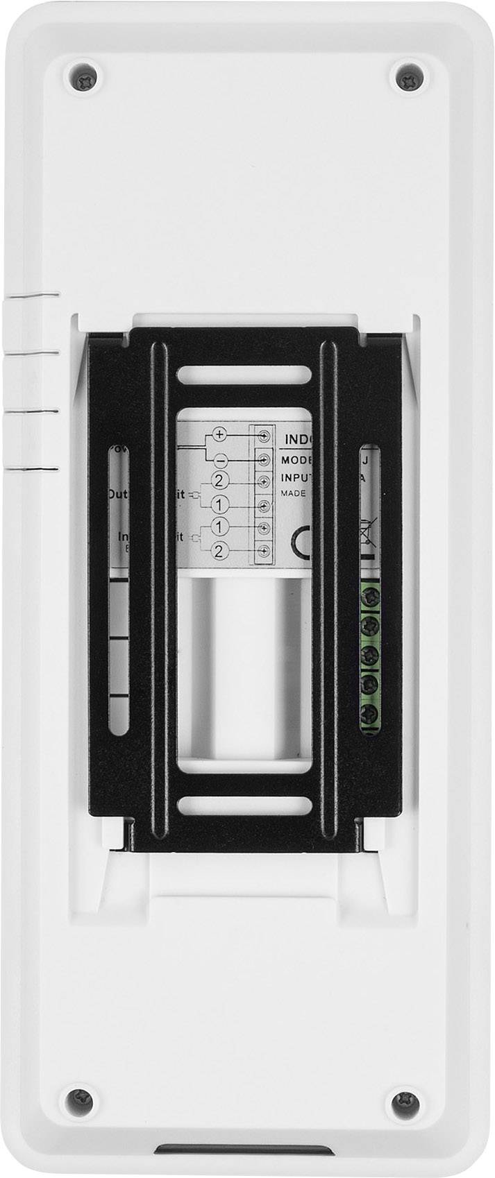 Smartwares DIC-21112 Türsprechanlage 2-Draht Komplett-Set 1 Familienhaus Silber, Weiß