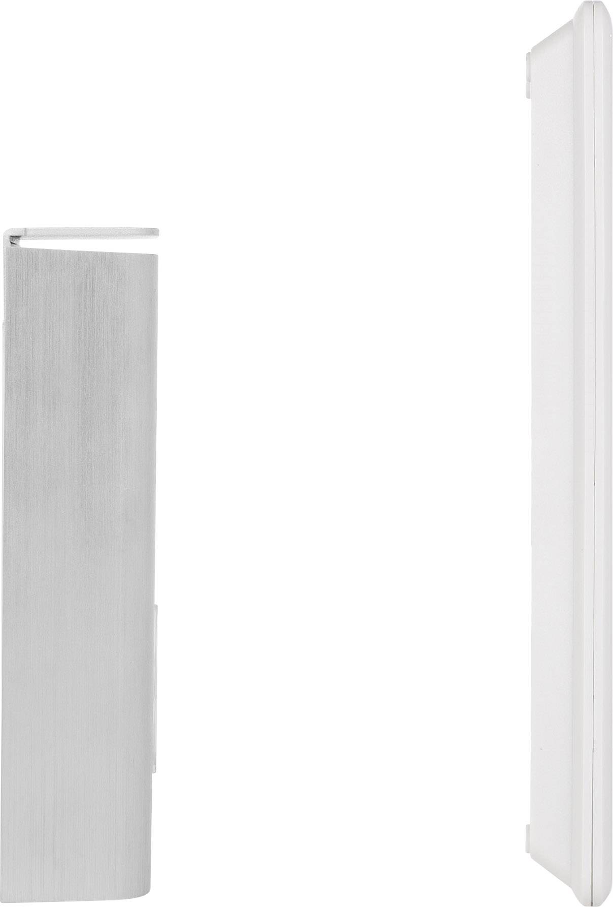 Smartwares DIC-21112 Türsprechanlage 2-Draht Komplett-Set 1 Familienhaus Silber, Weiß