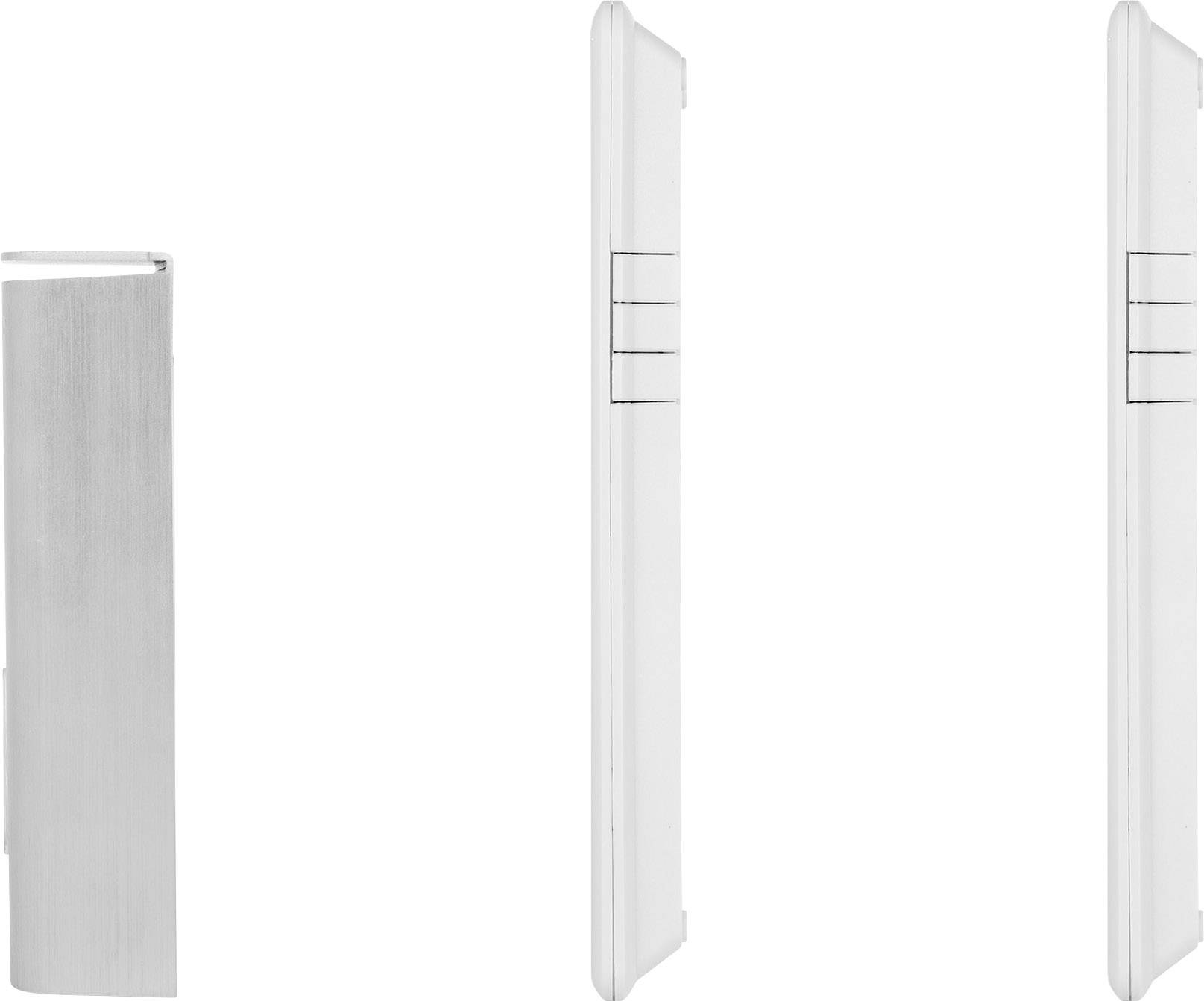 Smartwares DIC-21122 Türsprechanlage 2-Draht Komplett-Set 2 Familienhaus Silber, Weiß