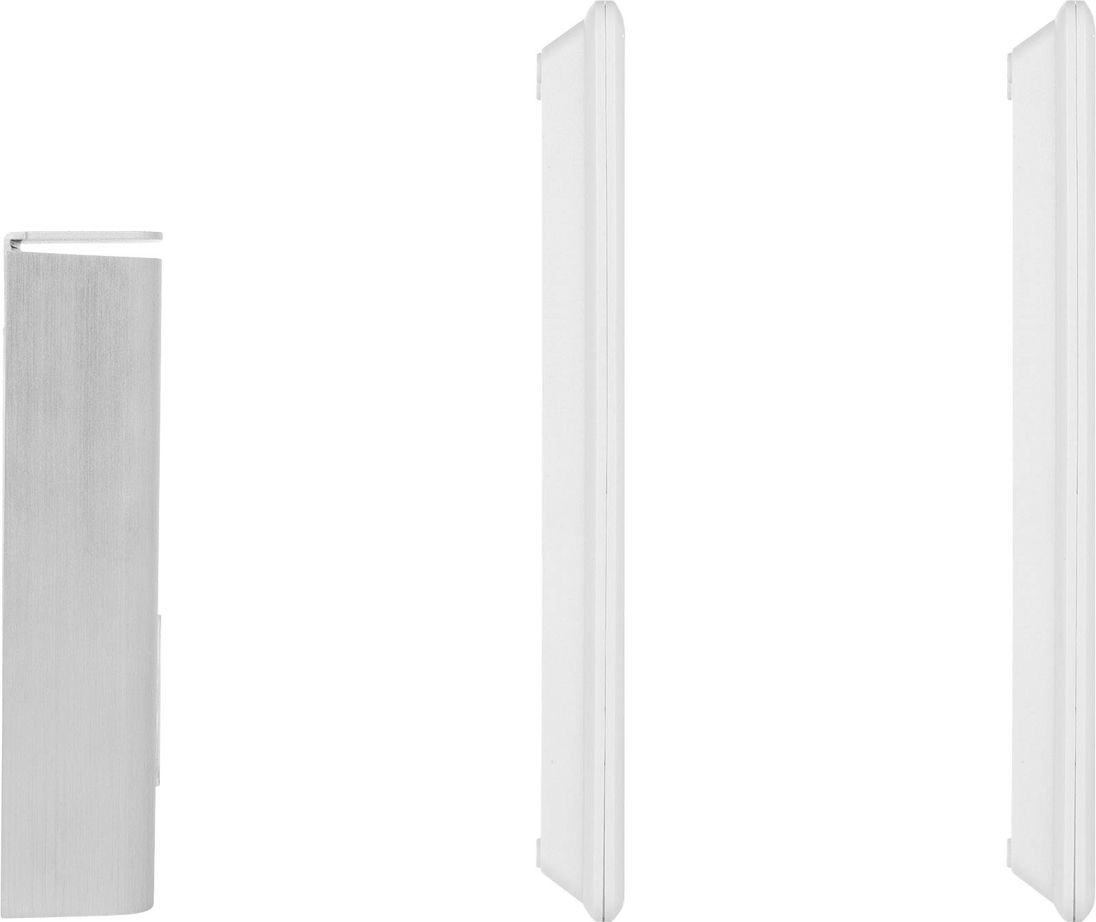 Smartwares DIC-21122 Türsprechanlage 2-Draht Komplett-Set 2 Familienhaus Silber, Weiß