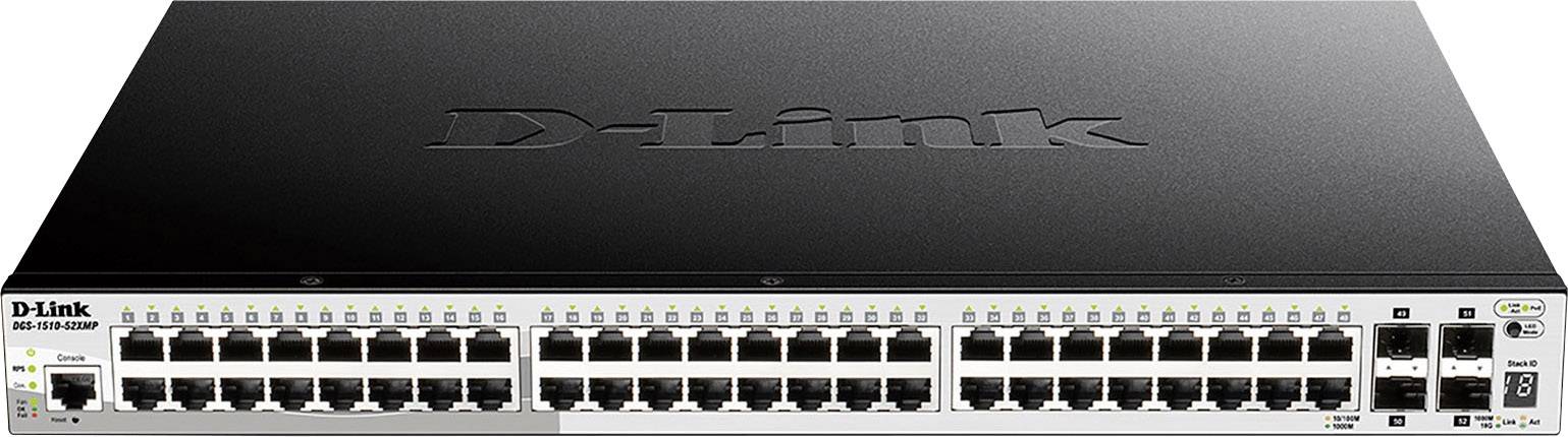 D-Link DGS-1510-52XMP DGS-1510-52XMP Netzwerk Switch 52 Port PoE-Funktion