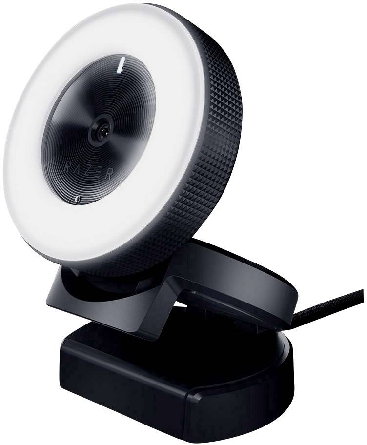 RAZER Kiyo Full HD-Webcam 1920 x 1080 Pixel, 1280 x 720 Pixel Standfuß, Klemm-Halterung