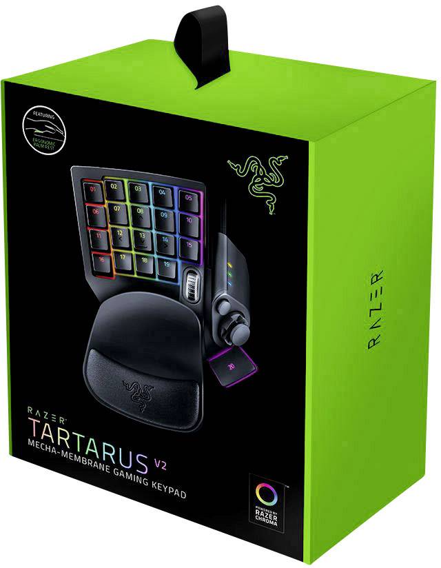 RAZER Tartarus V2 USB Gaming-Tastatur Ergonomisch, Handballenauflage Schwarz