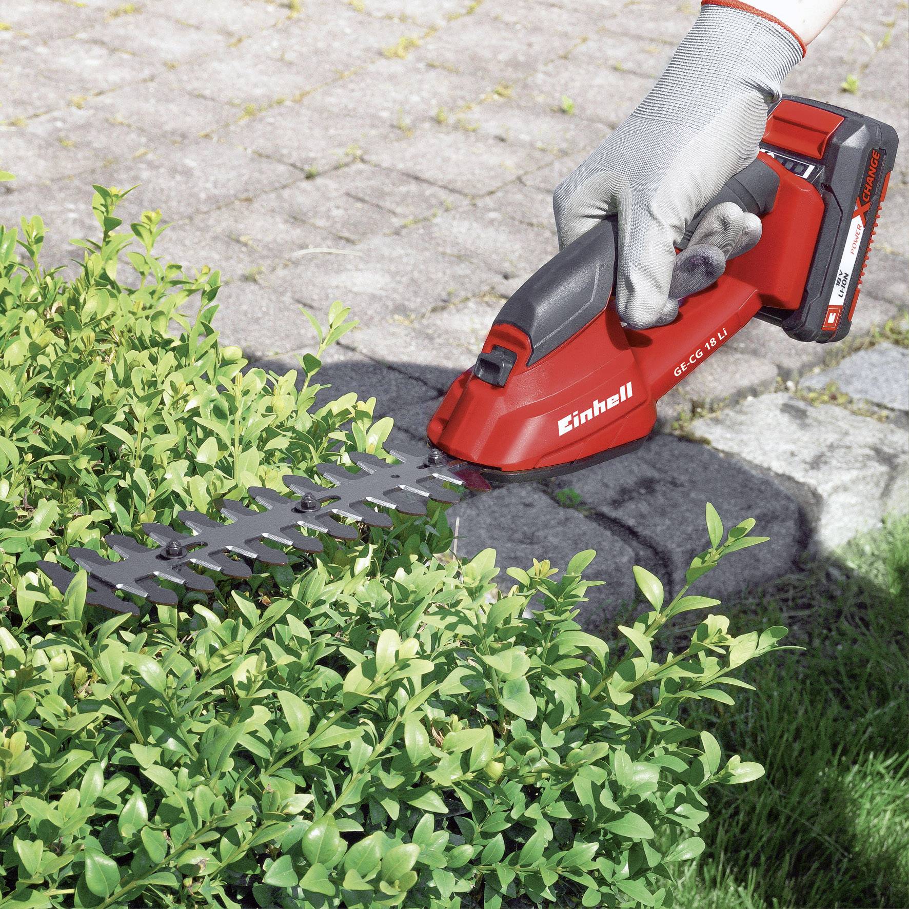 Einhell 3410370 GC-CG 18 Li-Solo Akku Strauchschere, Grasschere ohne Akku, ohne Ladegerät 18V Li-Ion