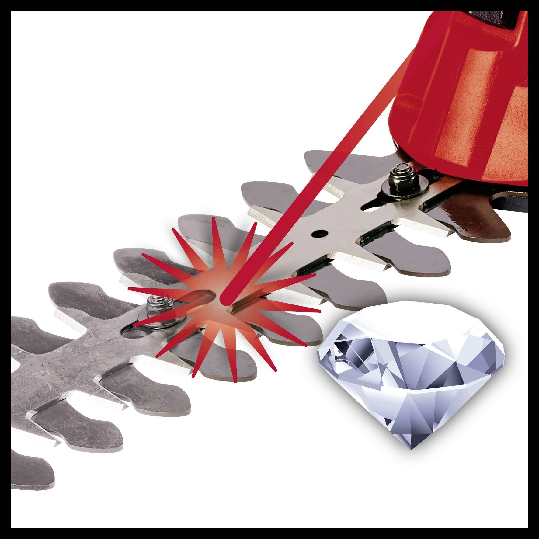 Einhell 3410370 GC-CG 18 Li-Solo Akku Strauchschere, Grasschere ohne Akku, ohne Ladegerät 18V Li-Ion