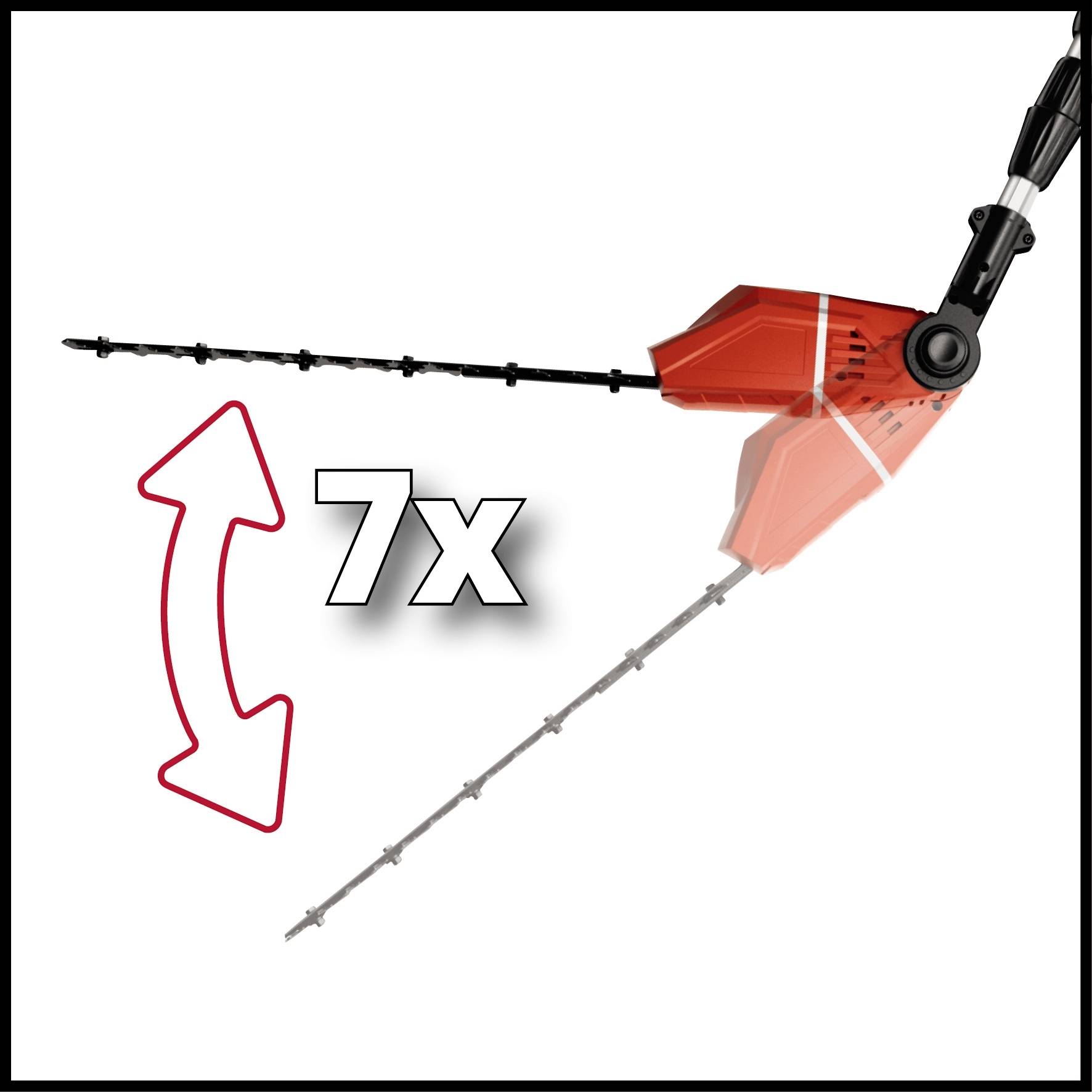 Einhell 3410805 GE-HC 18 Li T Kit Akku Hochentaster, Heckenschere inkl. Akku 18V Li-Ion 88cm