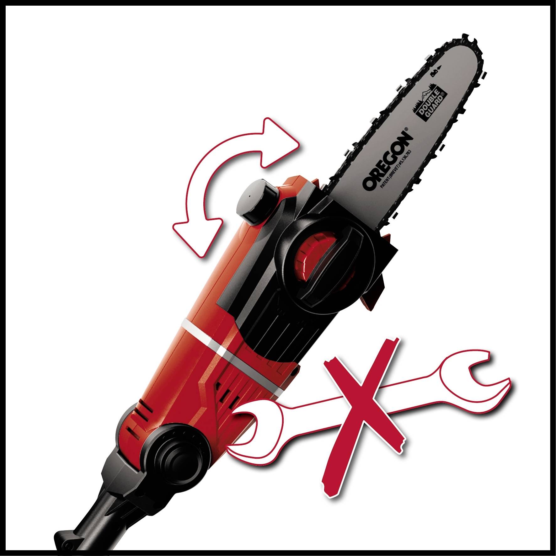 Einhell 3410805 Akku Hochentaster, Heckenschere inkl. Akku 18V LiIon