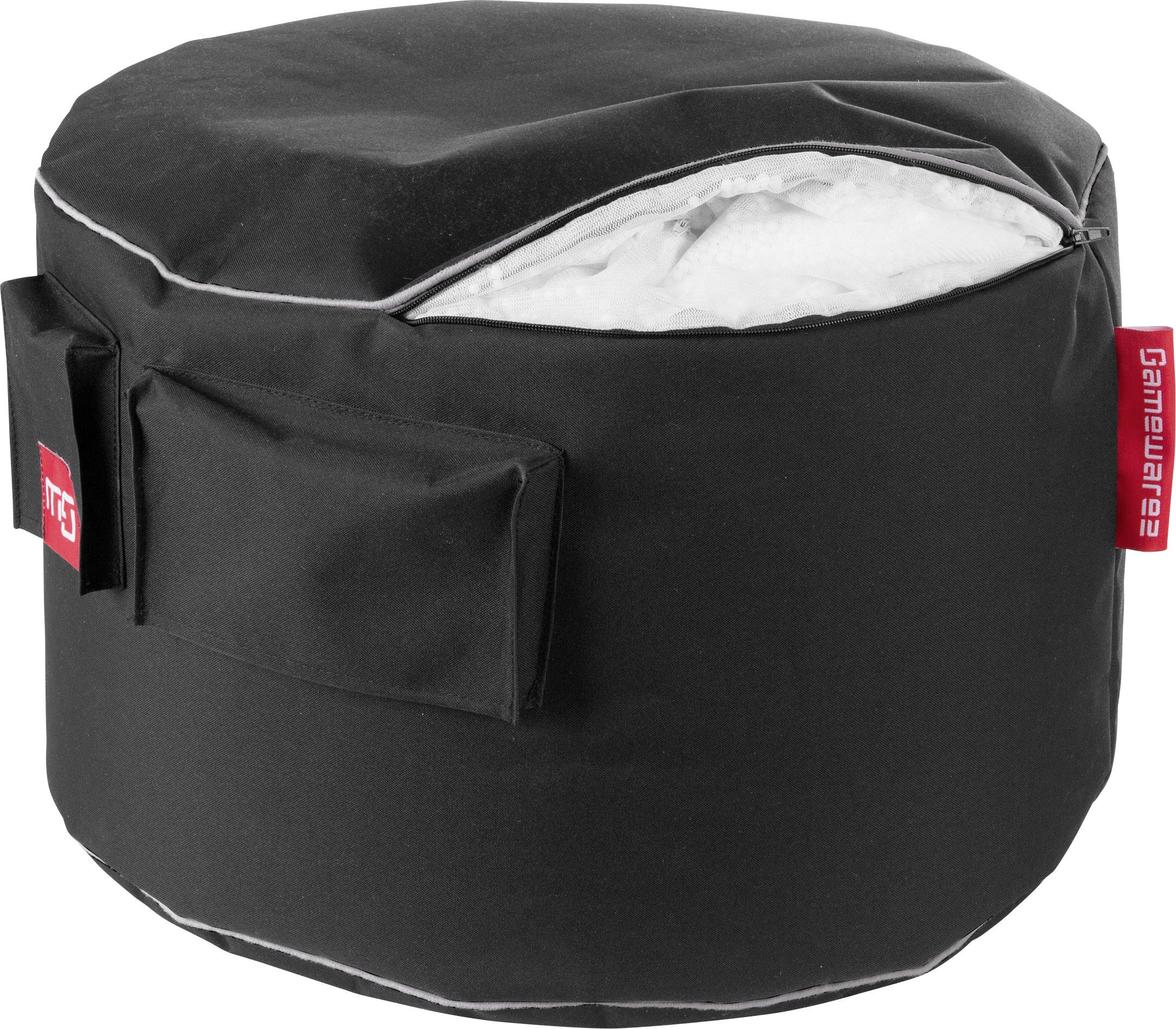 GAMEWAREZ Cosmic Station Gaming-Hocker Schwarz, Grau