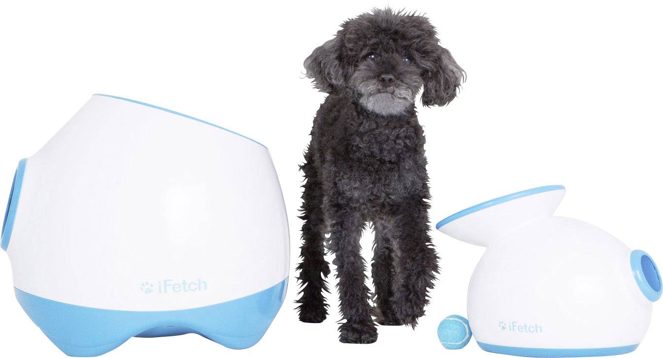 IFetch Original Ballschleuder Weiß, Blau 1St.