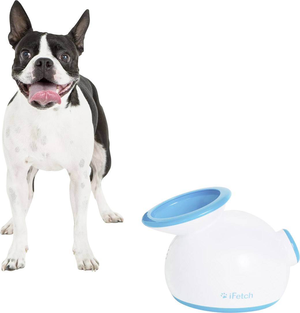 IFetch Original Ballschleuder Weiß, Blau 1St.