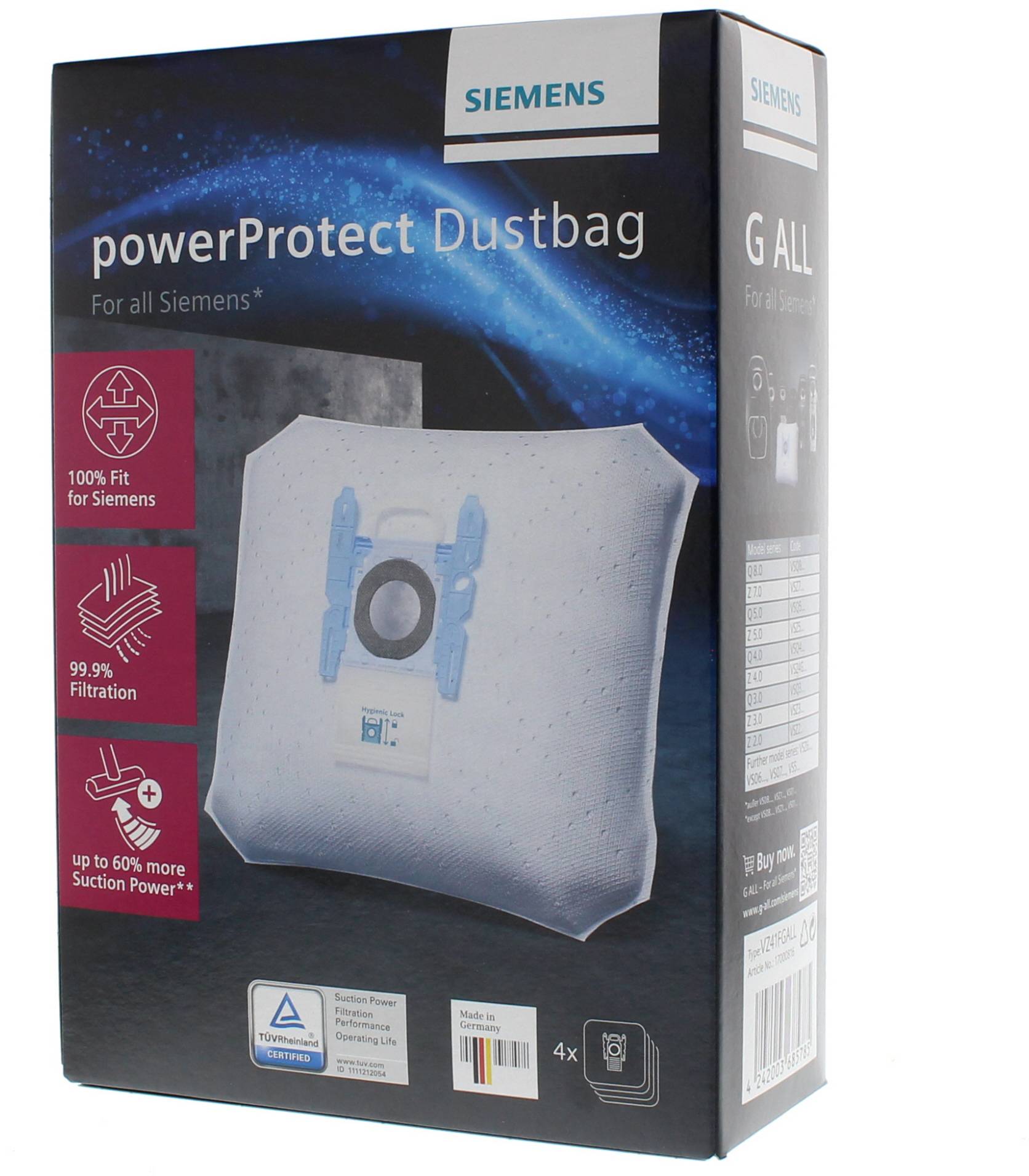Siemens 576863 Staubsaugerbeutel