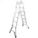Krause 133984 Aluminium Teleskopleiter inkl. 4 ausziehbaren Holmen Arbeitshöhe (max.): 6.05m Silber DIN EN 131 18kg Krause 133984 Aluminium Teleskopleiter inkl. 4 ausziehbaren Holmen Arbeitshöhe (max.): 6.05m Silber DIN EN 131 18kg