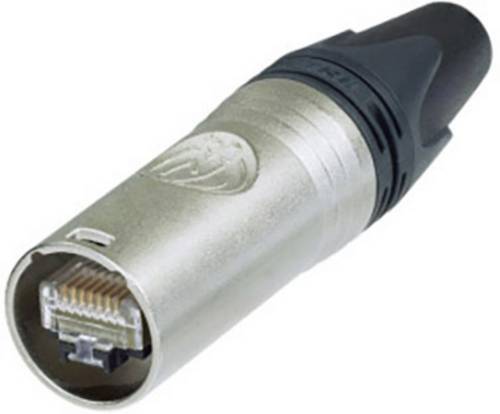 Neutrik NE8MX6-T EtherCON Plug Straight Silver 8P8C RJ45 Connector