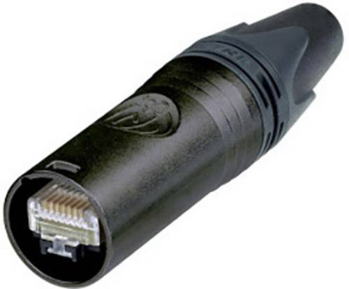 Neutrik etherCON Steckerverbinder NE8MX6-B-T Stecker, gerade Polzahl Sensoren 8P8C Schwarz 1 St.