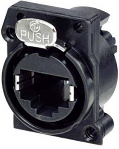 Neutrik Chassisbuchse NE8FAV-C5-CON Buchse, Einbau vertikal Polzahl Sensoren 8P8C Schwarz 1 St.