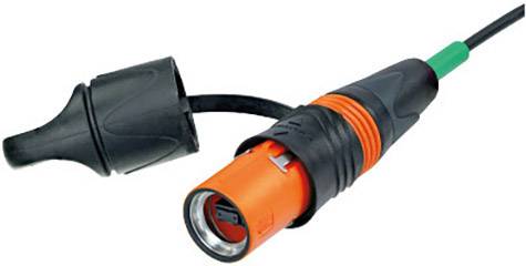 Neutrik NKO12SA-L-0-1 Glasfaser LWL Anschlusskabel 1.00m Schwarz, Orange [1x LC-Stecker - 1x offene Kabelenden]