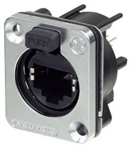 Neutrik Chassisbuchse NE8FDV-SE-CON Buchse, Einbau vertikal Polzahl 8P8C Silber 1 St.